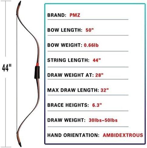PMZ Archery Recurve Korean Bow High-Performance Horseback Hunting Right Left Hand Traditional Bow for Beginner Adults Teenagers in Saudi Arabia