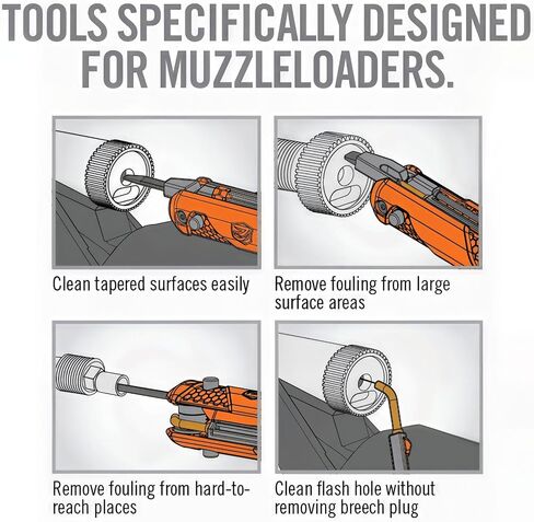 Real Avid Breech Plug Cleaning Options - Choose Between Master Maintenance Kit or 4-in-1 Scraper - Muzzleloader Cleaning Kit for Gun Maintenance in Saudi Arabia