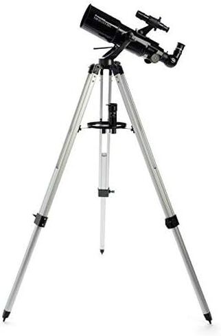Celestron PowerSeeker 60AZ Refractor Telescope for Moon & Planet Viewing | Larger 60mm Objective Lens, Bright Lunar & Planetary Views, Manual Alt-Azimuth Controls, Adjustable Tripod, Easy to Use in Saudi Arabia