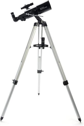 Celestron PowerSeeker 60AZ Refractor Telescope for Moon & Planet Viewing | Larger 60mm Objective Lens, Bright Lunar & Planetary Views, Manual Alt-Azimuth Controls, Adjustable Tripod, Easy to Use in Saudi Arabia
