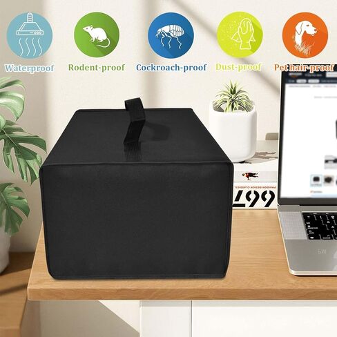 Printer Cover for HP Envy 6555e Wireless All-in-One Color Inkjet Printer, Waterproof Anti-Static Dustproof Thick Printer Dust Cover, Printer Accessories & Protector Case (Black) in Saudi Arabia