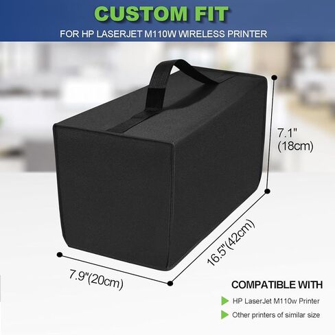 Printer Cover for HP Envy 6555e Wireless All-in-One Color Inkjet Printer, Waterproof Anti-Static Dustproof Thick Printer Dust Cover, Printer Accessories & Protector Case (Black) in Saudi Arabia