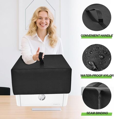 Printer Cover for HP Envy 6555e Wireless All-in-One Color Inkjet Printer, Waterproof Anti-Static Dustproof Thick Printer Dust Cover, Printer Accessories & Protector Case (Black) in Saudi Arabia