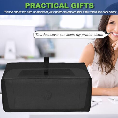 Printer Cover for HP Envy 6555e Wireless All-in-One Color Inkjet Printer, Waterproof Anti-Static Dustproof Thick Printer Dust Cover, Printer Accessories & Protector Case (Black) in Saudi Arabia