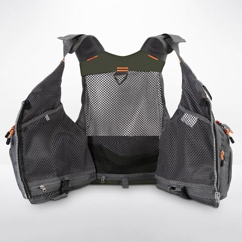 Fly Fishing Vest Oxford Cloth Adjustable Strap Breathable Multi Pockets Utility Fishing Vest for Men and Women in Saudi Arabia