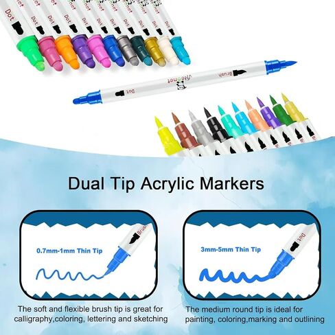 VHEONET Glitter Metallic Paint Pens, Sparkle Water-Based Markers Pen, 12 Assorted Colors Pen Set for Greeting Cards, Art Drawing, Rock Painting, Posters, DIY Albums, Scrapbook Crafts, Mugs, Wood in Saudi Arabia