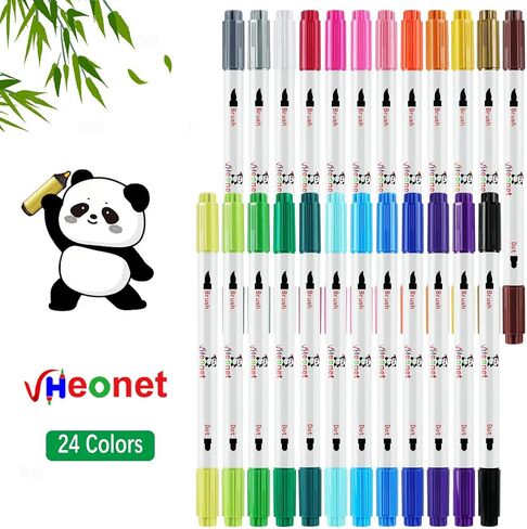 VHEONET Glitter Metallic Paint Pens, Sparkle Water-Based Markers Pen, 12 Assorted Colors Pen Set for Greeting Cards, Art Drawing, Rock Painting, Posters, DIY Albums, Scrapbook Crafts, Mugs, Wood in Saudi Arabia