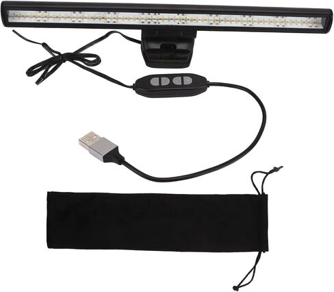 Hanging Light LED Task Lamp for Screens USB-Powered Clip-On Reading Light with Adjustable Brightness No Eye Care Lighting Compatible with Laptops and Monitors in Saudi Arabia