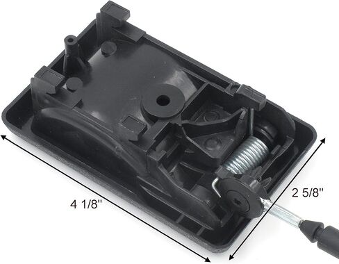 مقبض تحرير كرسي فلابر ستايل، مقابض كرسي استبدال المسار للممر والعمل، سلك مكشوف 2 5/8 بوصة، طرف بيضاوي، الطول الإجمالي للكابل 23 1/2 بوصة (بني) in Kuwait