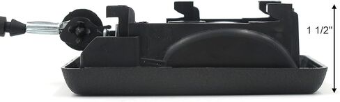 مقبض تحرير كرسي فلابر ستايل، مقابض كرسي استبدال المسار للممر والعمل، سلك مكشوف 2 5/8 بوصة، طرف بيضاوي، الطول الإجمالي للكابل 23 1/2 بوصة (بني) in Kuwait