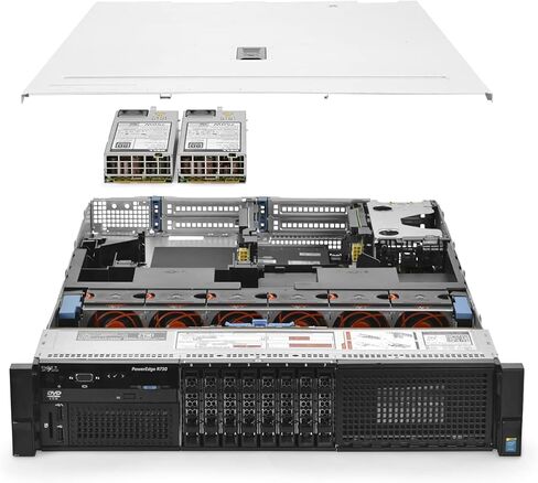 Dell PowerEdge R730 Server 2X E5-2630v3 2.40 جيجا هرتز، 16 نواة، 128 جيجا بايت رام، 8X Caddies VM (متجدد) in Saudi Arabia