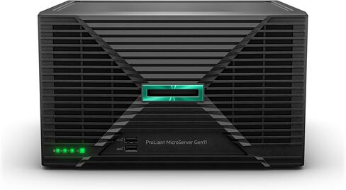 الخادم البرجي Hewlett Packard Enterprise ProLiant MicroServer Gen11 المزود بمعالج Intel Xeon 6315P، وذاكرة DDR5 سعة 16 جيجابايت، و4 فتحات LFF، ووحدة PSU بقوة 180 وات (P86811-005) in Kuwait