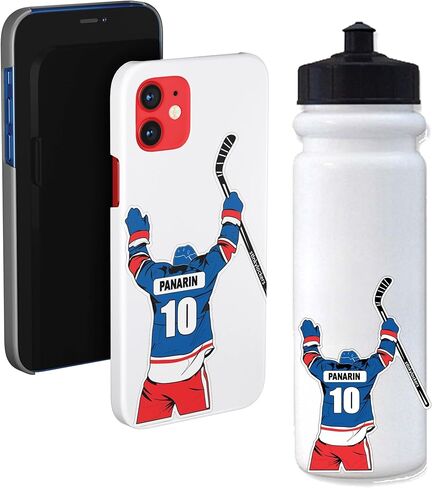 3 عبوات من ملصقات الهوكي بانارين | ملصقات مغلفة لزجاجة المياه أو الكمبيوتر المحمول أو الهاتف | ملصقات هدايا الهوكي تدوم ولن تتقشر in Kuwait