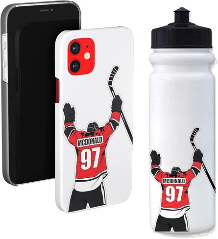 3 Pack CROSBY Hockey Stickers | Laminated Labels For Your Water Bottle, Laptop or Phone | Hockey Gift Decals that last and won't peel off in Saudi Arabia
