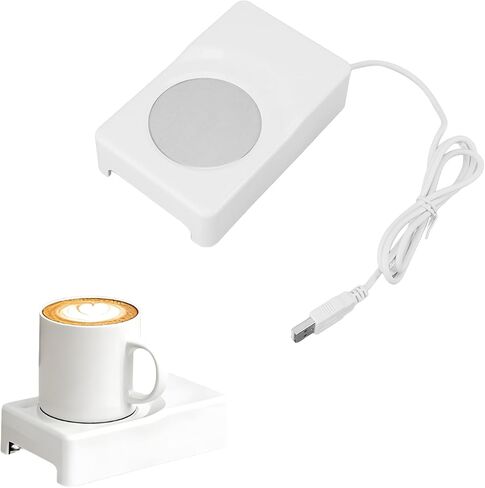 Yosoo Health Gear USB Beverage Warmer and Cooler, Dual Temperature Mug Warmer Plate for Coffee Tea Drinks Cosmetics Home Office in Saudi Arabia