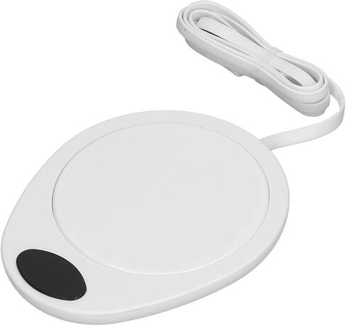 ZJchao USB Mug Warmer Constant Temperature Electric Beverage Heating Plate for Coffee Cups (White) in Saudi Arabia