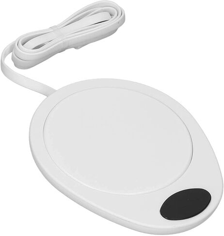 ZJchao USB Mug Warmer Constant Temperature Electric Beverage Heating Plate for Coffee Cups (White) in Saudi Arabia