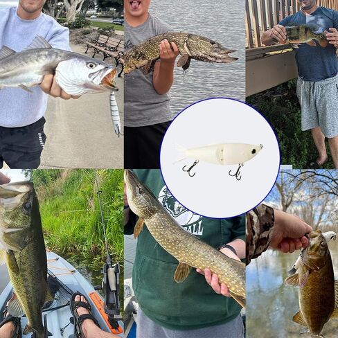 طعوم انزلاقية من NRVBaits لصيد الأسماك في المياه العذبة والمياه المالحة، طُعم سباحة مشترك لباس سمك السلمون المرقط، الكرابي، هدايا بايك للرجال والأسرة in Kuwait
