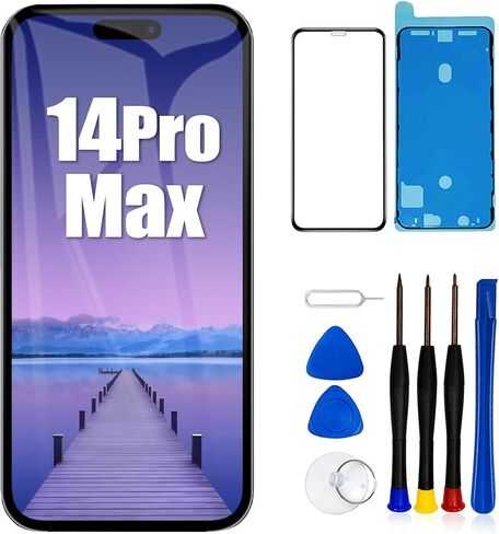 بديل شاشة LCD لهاتف iPhone 13 مقاس 6.1 بوصة (موديل A2633 A2482 A2631 A2634 A2635) شاشة لمس مجمعة رقمية، مع أداة إصلاح مجموعة الإطار in Kuwait