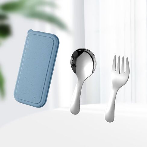 Silver Stainless Steel Utensil Set, Portable Cutlery with Case, Reusable Tableware for Daily & Travel in Saudi Arabia