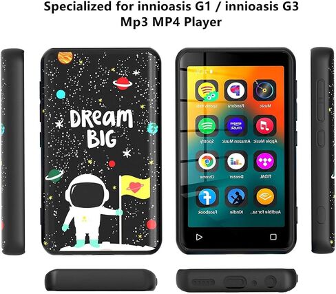 حافظة مشغل Mp3 innioasis G1، حافظة مشغل Mp3 innioasis G3، Fotosucy Slim Fit غطاء حماية ناعم من مادة TPU ماندالا in Saudi Arabia