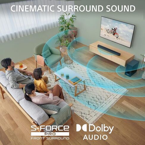 Sony 85 Inch 4K Ultra HD TV BRAVIA 3 LED Smart Google TV with Dolby Vision HDR and Exclusive Features for Playstation®5 (K-85S30), 2024 Model & Sony HT-S400 2.1ch Soundbar in Saudi Arabia