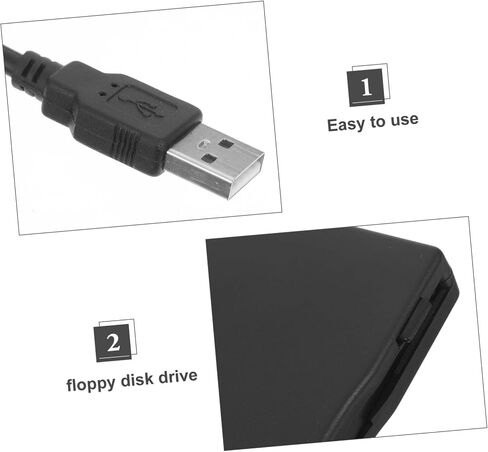 POPETPOP Portable USB Floppy Drive External Disk Reader for Notebook Desktop Multi- Compatibility High-Speed USB in Saudi Arabia