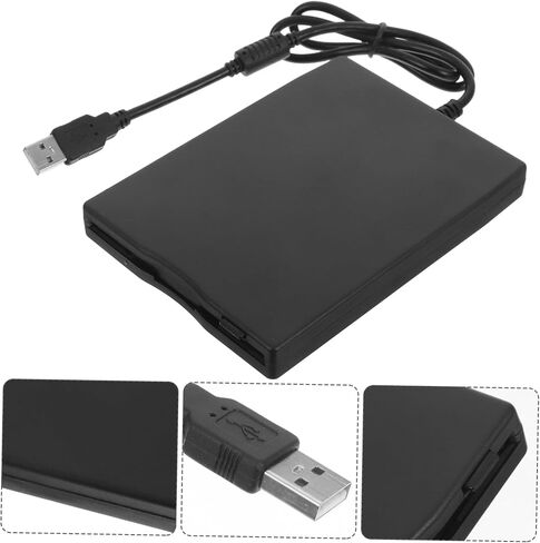 POPETPOP Portable USB Floppy Drive External Disk Reader for Notebook Desktop Multi- Compatibility High-Speed USB in Saudi Arabia