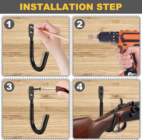 Gun Rack Bulk, Gun Rack for Wall, Gun Wall Mount, Heavy Duty Steel Gun Hook, Indoor Gun Racks for Storing Rifles, Backpack, Garage, Shotguns and Bows (30) in Saudi Arabia