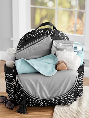 Simple Joys by Carter's Baby Spot On Diaper Backpack, Polka Dot, One Size in Saudi Arabia