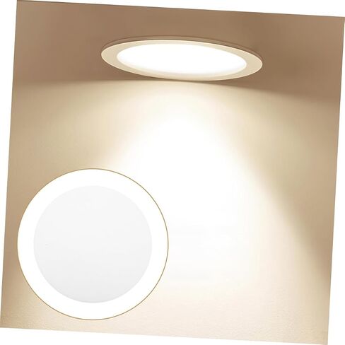 ABOOFAN 6pcs Led Downlight Diffuser Plate Soft Light Bulbs Warm Light Recessed Lighting Covers in Saudi Arabia