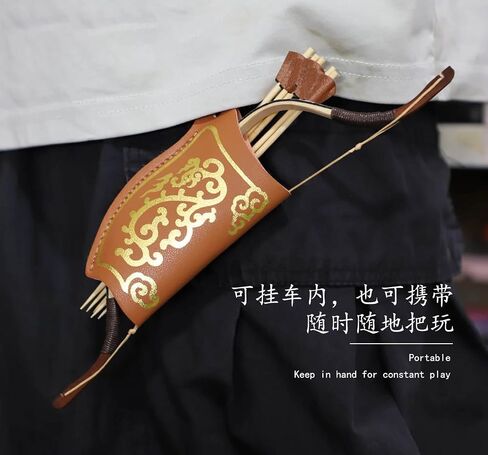 Pack of 1 Set Mini Traditional Recurve Bow and Arrow Small Bow Archery Supplies Outdoor Game， Creative Ornaments Decoration Bow in Saudi Arabia