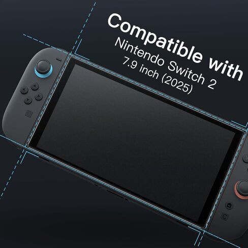 JETech Matte Screen Protector for Nintendo Switch 2 2025, Anti-Glare 9H Tempered Glass Film with Easy Installation Tool, Anti-Fingerprint Smooth Touch, 2-Pack in Saudi Arabia