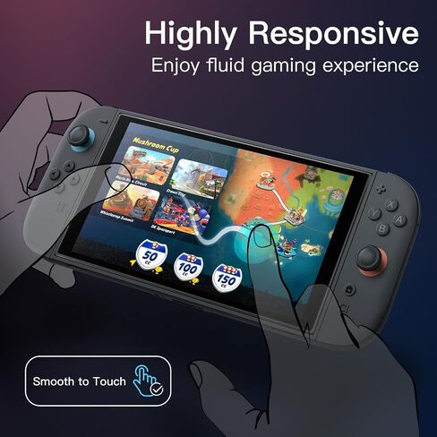 JETech Matte Screen Protector for Nintendo Switch 2 2025, Anti-Glare 9H Tempered Glass Film with Easy Installation Tool, Anti-Fingerprint Smooth Touch, 2-Pack in Saudi Arabia