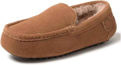 Dearfoams Women's Fireside Water Resistant Mel Shearling Moccasin Slipper in Saudi Arabia