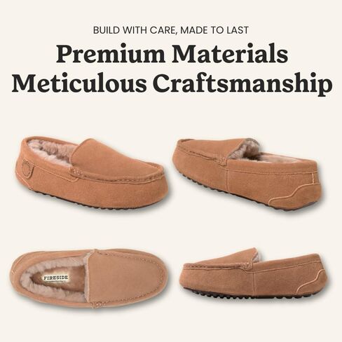 Dearfoams Women's Fireside Water Resistant Mel Shearling Moccasin Slipper in Saudi Arabia