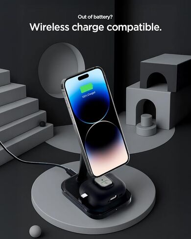 حافظة Spigen لـ AirPods Pro 3، Nano Pop متوافقة مع حافظة AirPods Pro الجيل الثالث (2025)، مشبك قفل آمن مدمج - أسود سمسم in Kuwait