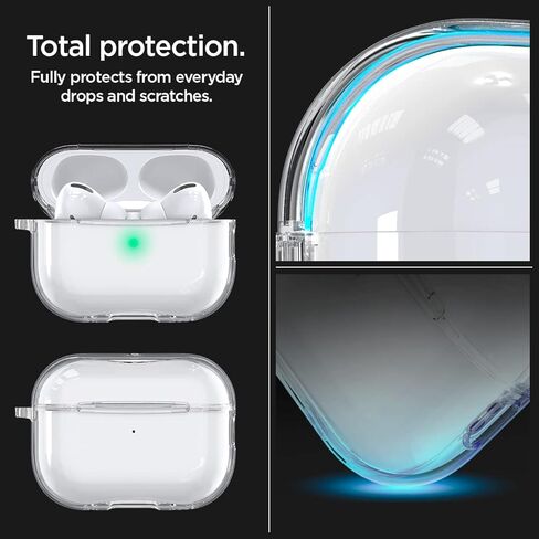 حافظة Spigen لـ AirPods Pro 3، فائقة الهجين (MagFit) متوافقة مع حافظة AirPods Pro الجيل الثالث (2025)، متوافقة مع MagSafe، غطاء مدمج مغناطيسي - Zero One in Kuwait