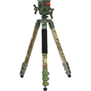 Clamping Tripod Rest Camo Tripod Stand with Integrated Clamp Head Bubble Level Sturdy Aluminum Frame Lightweight Adjustable Legs for Outdoors(Snakeskin Camo) in Saudi Arabia