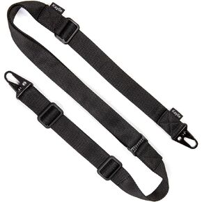 2-Point Rifle Sling - Premium Shotgun Sling with Upgraded Metal Hook Fits Any Weapon - Durable & Quick Length Adjust - Multi Use for Hunting, Sniper, Shooting & Emergency Situations in Saudi Arabia
