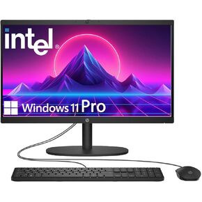 HP 22" FHD All-in-One Desktop Computer for Everyday Use, 13th Gen Intel Quad-Core CPU, 8GB DDR5, 128GB Storage, HDMI, Type-C, Wi-Fi, HD Webcam, Win11 Pro (Renewed) in Kuwait