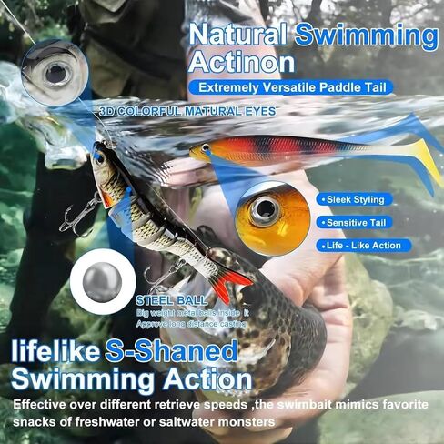 CATCHRO 409 Pcs Fishing Lure Kit & Tackle Box Set, Complete Fishing Stuff for Freshwater & Saltwater, Kids Tackle Box with Hooks, Lures & Accessories, Ideal Gifts for Fishermen & All Skill Levels. in Saudi Arabia