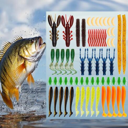 CATCHRO 409 Pcs Fishing Lure Kit & Tackle Box Set, Complete Fishing Stuff for Freshwater & Saltwater, Kids Tackle Box with Hooks, Lures & Accessories, Ideal Gifts for Fishermen & All Skill Levels. in Saudi Arabia