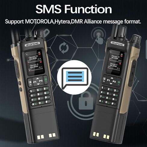 هام راديو Baofeng DM32 DMR راديو محمول قابل لإعادة الشحن لاسلكي طويل المدى DM32UV 5RM راديو اتجاهين NOAA راديو الطقس مع نظام تحديد المواقع العالمي، تردد النسخ بطارية 3800 مللي أمبير في الساعة شحن USB-C مع حافظة راديو in Saudi Arabia
