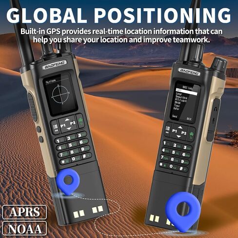 هام راديو Baofeng DM32 DMR راديو محمول قابل لإعادة الشحن لاسلكي طويل المدى DM32UV 5RM راديو اتجاهين NOAA راديو الطقس مع نظام تحديد المواقع العالمي، تردد النسخ بطارية 3800 مللي أمبير في الساعة شحن USB-C مع حافظة راديو in Saudi Arabia