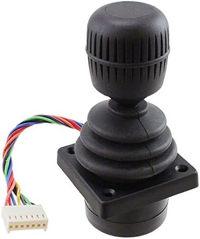 APEM Inc., 3140SAL6475, Joystick - Standard Configuration - ±40% xV Gain - Square Limiter - Third Axis Handle - Square (Drop-in) Bezel - Wire Leads with Connector. (1 Item/s) in Saudi Arabia