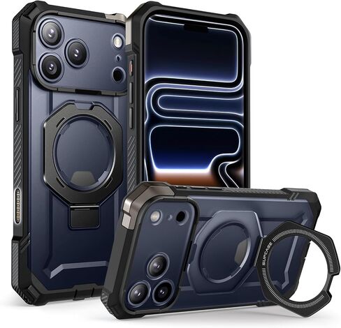 SUPCASE for iPhone 17 Pro Case with Kickstand (Unicorn Beetle Grip), [Camera Control Cover] [Compatible with MagSafe] [Military-Grade Drop Protection] Heavy Duty Magnetic Phone Case, Black in Saudi Arabia