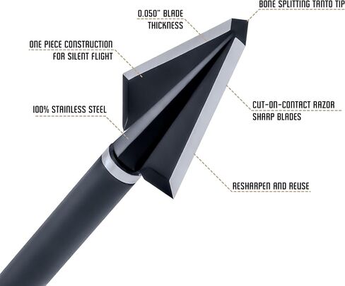 OZCUT Elite Series - 2 Blade Broadhead - 3 Pack in Saudi Arabia