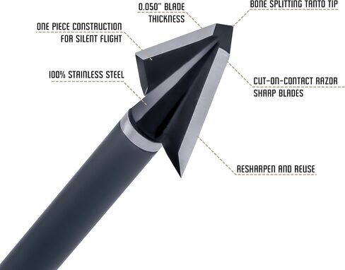 OZCUT Elite Series - 2 Blade Broadhead - 3 Pack in Saudi Arabia