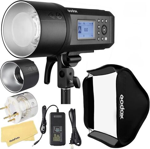 Godox AD600 Pro AD600Pro Godox Flash for Canon Nikon Sony Fujifilm Olympus Panasonic Camera,600Ws TTL Outdoor Flash with Li-ion Battery+Godox AD-R6 Standard Reflector+Godox Softbox 80cmX80cm /32"X32" in Saudi Arabia
